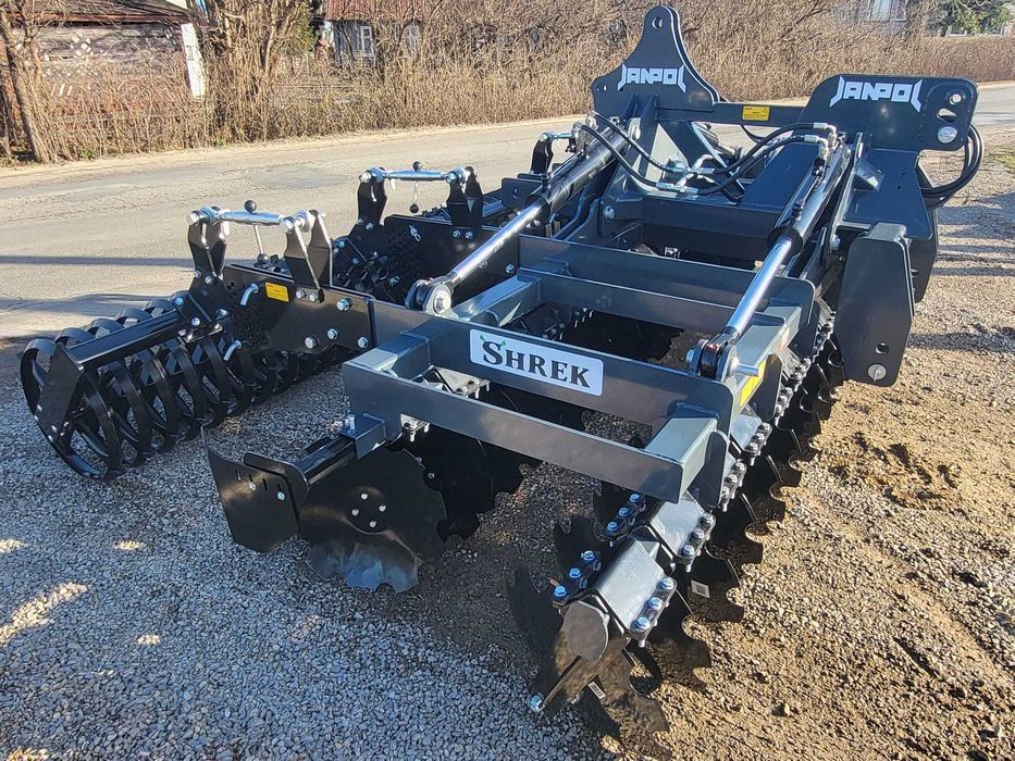 brona talerzowa hydrauliczna JANPOL SHREK 4m 560 talerz daszek 600