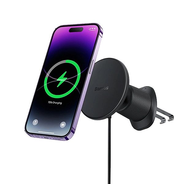 Uchwyt Baseus CW01 samochodowy na iPhone z ładowarką indukcyjną 15W na