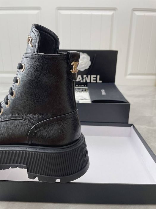 Skórzane Botki Chanel ! Premium jakość! Cały komplet 36-41