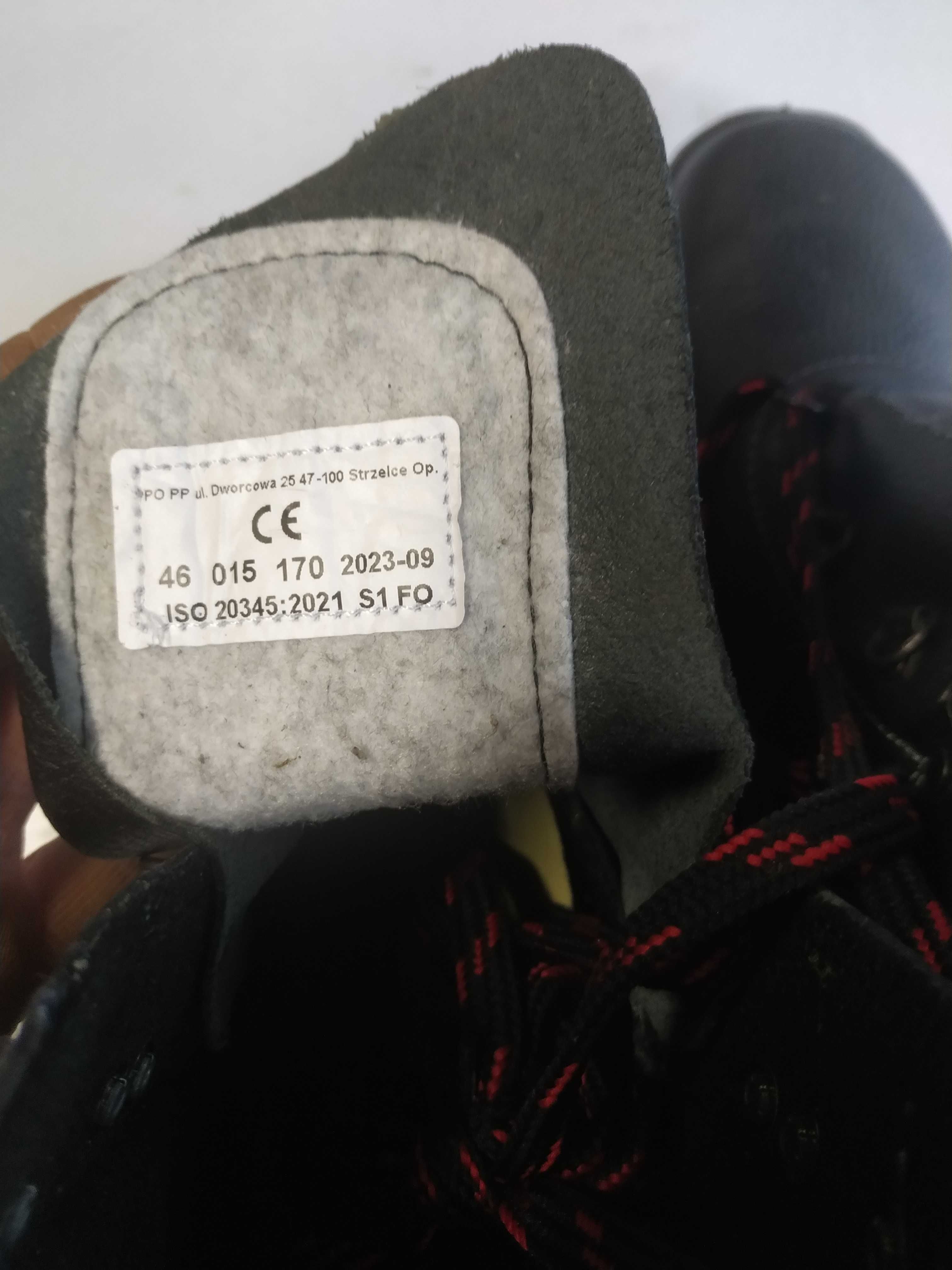 Buty robocze ochronne ocieplane za kostkę roz.46