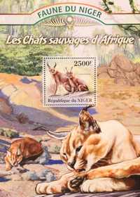 Niger 2013 cena 5,90 zł kat.6€ (3) - koty sawanny
