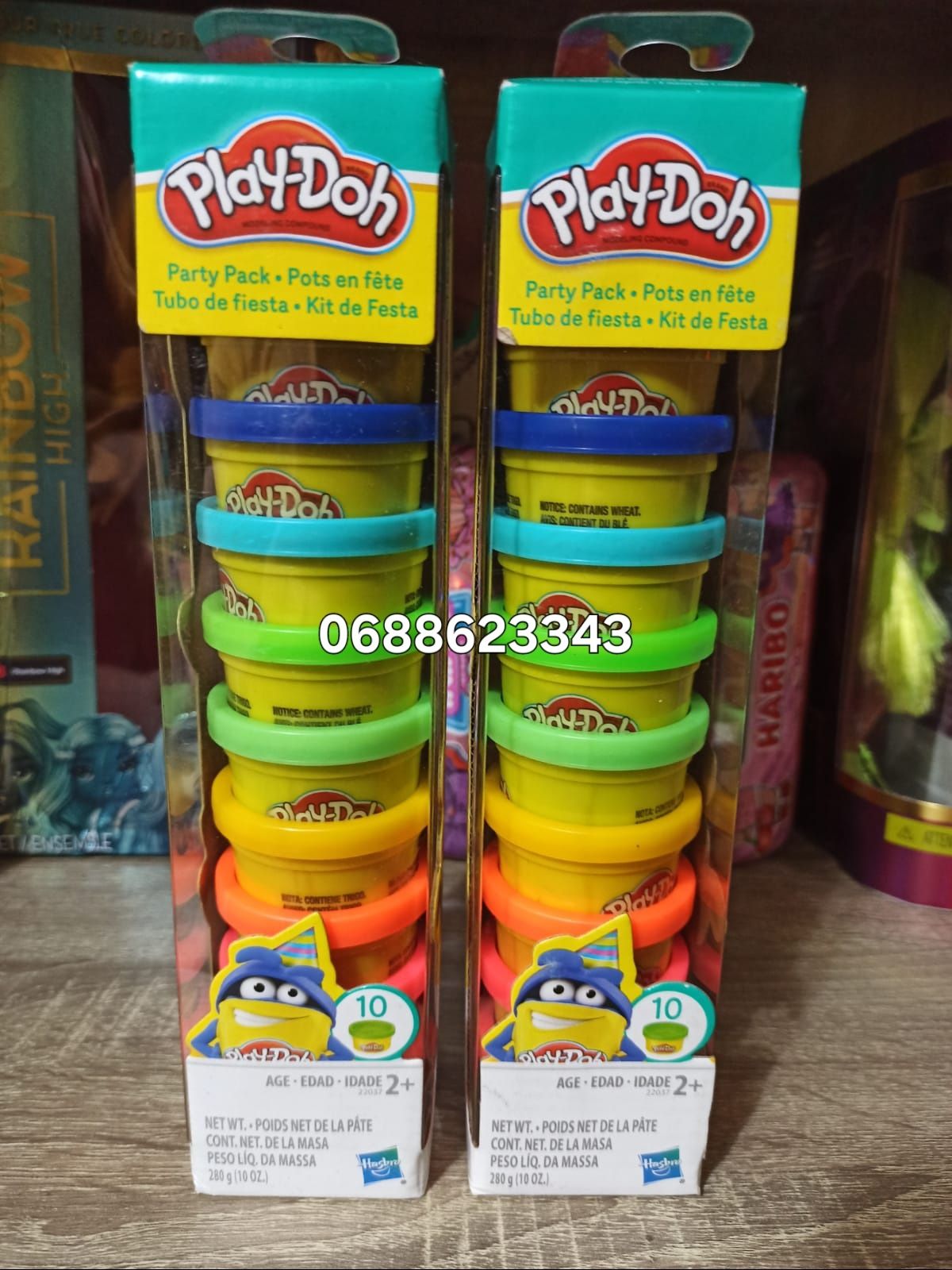 Набор пластелина Play-Doh 10 баночек масса для лепки плей до 22037
