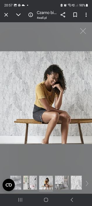 Tapeta czarno- biała 4wall