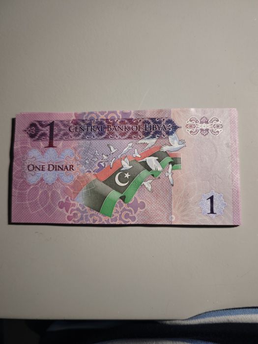 Libia 1 dinar banknoty