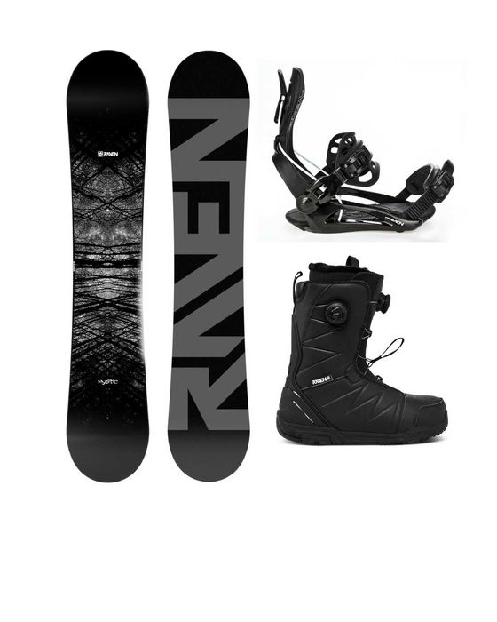 Nowy zestaw snowboardowy RAVEN deska + buty + wiązania Sklep Katowice
