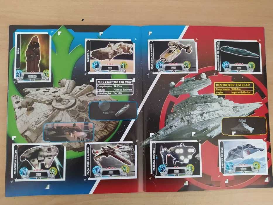 Caderneta COMPLETA Star Wars Force Attax