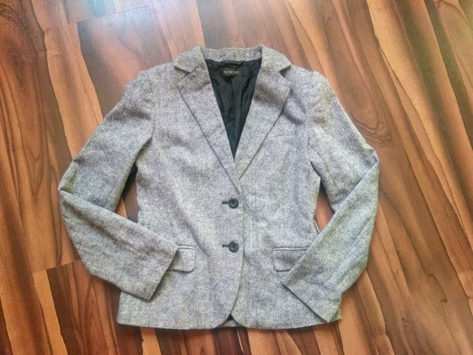 Wełniana marynarka żakiet M
