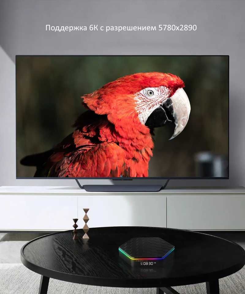 6К android TV приставка 4/64Гб | Смарт ТВ приставка для телевизора