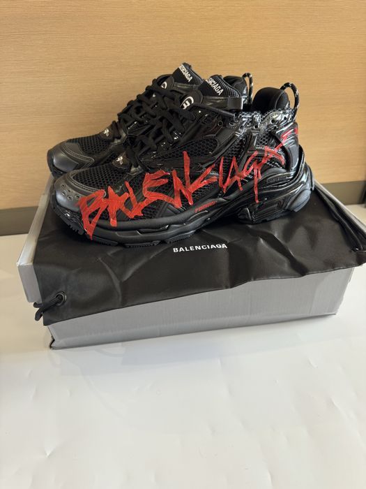 кроссовки Balenciaga Runners graffiti Black 42, 43 44