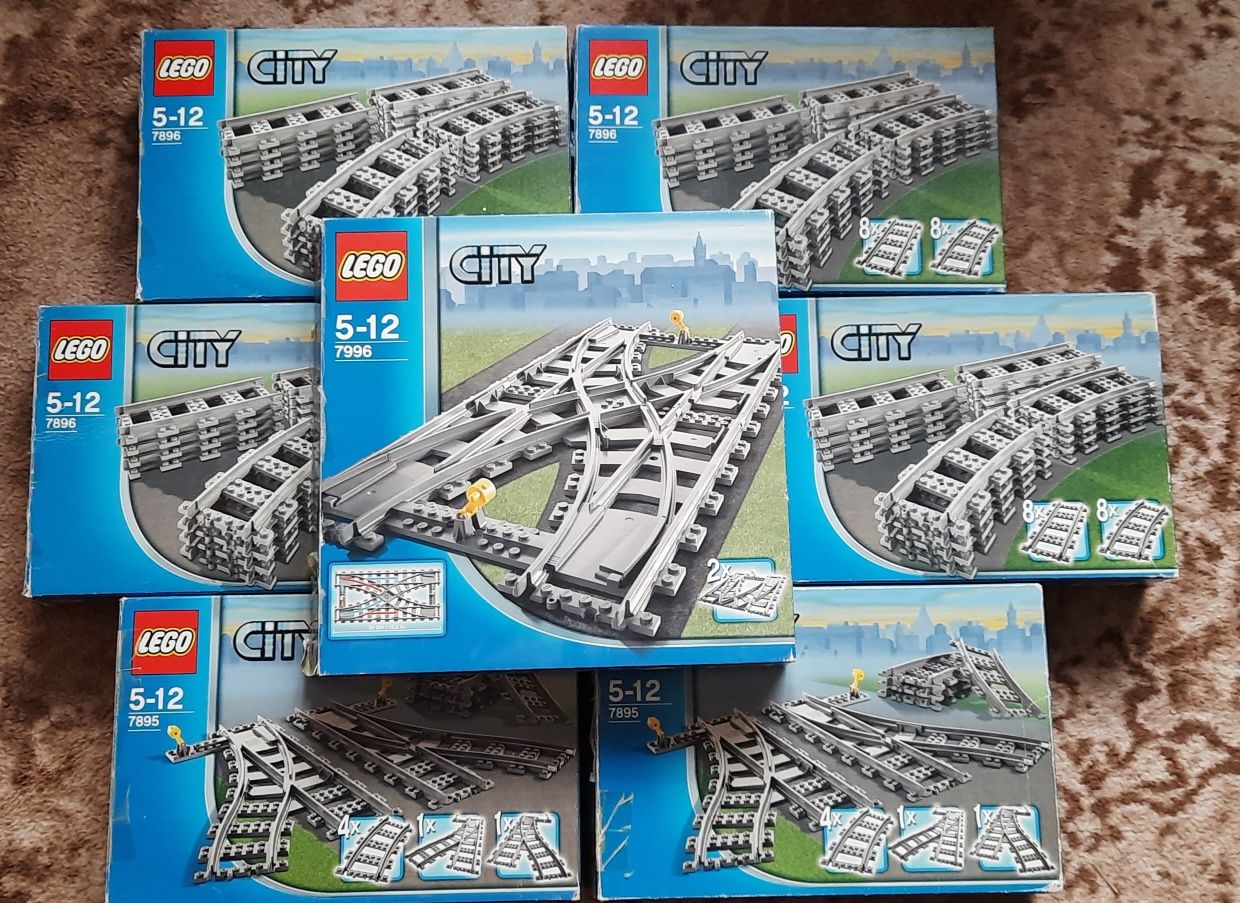 Komplet zestawów Lego City - Pociągi