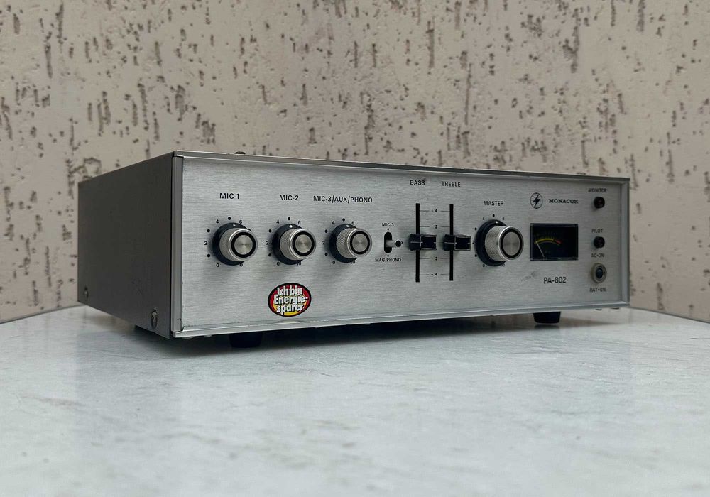 Підсилювач Monacor PA-802 (100 Вт / моно / трансляційний)