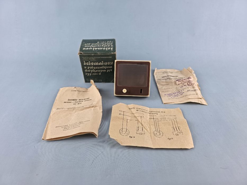 Stary dotykowy ściemniacz światła POLAM typ rs 6 PRL