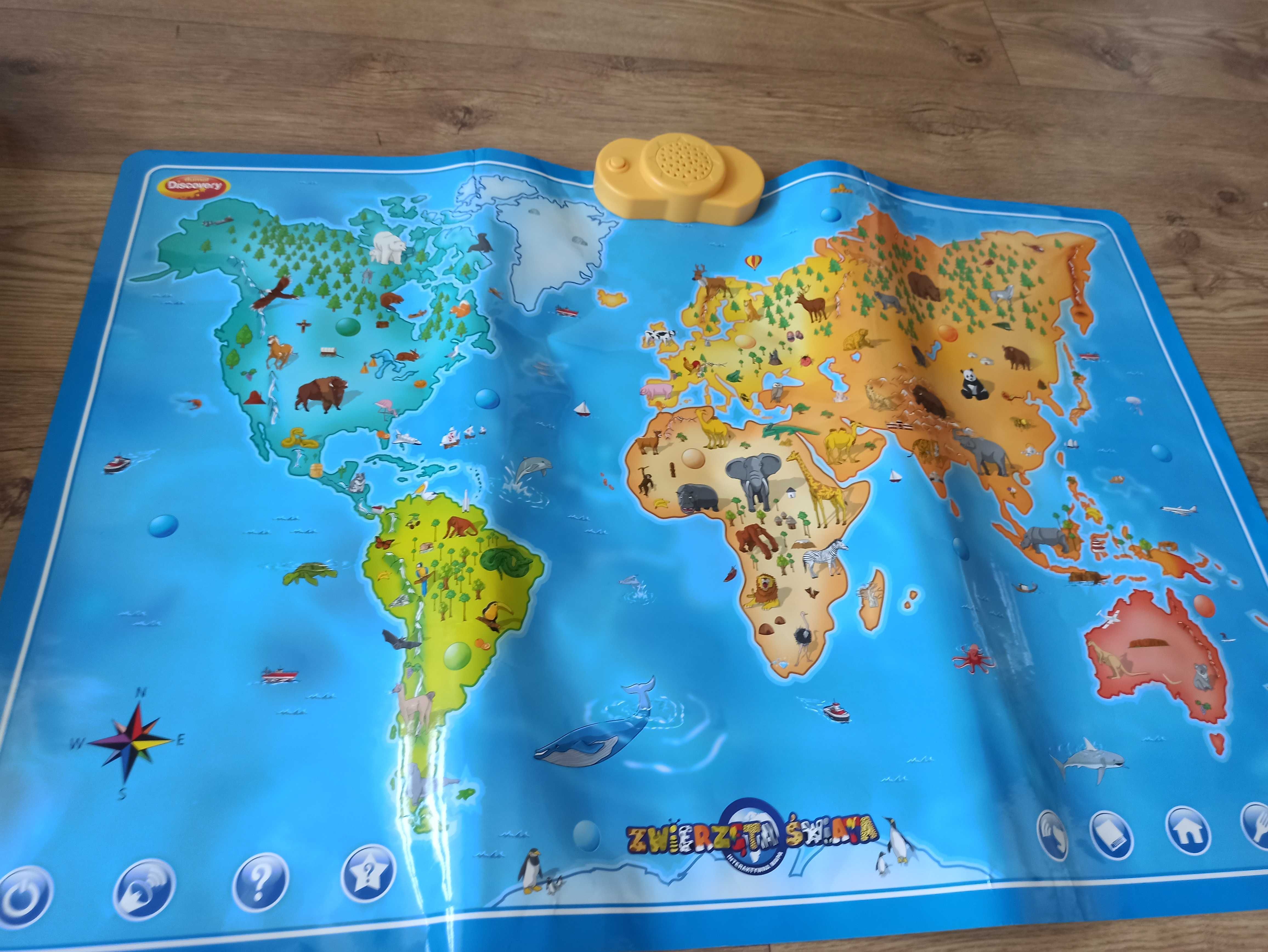 Sprzedam mapę Zwierzęta Świata.