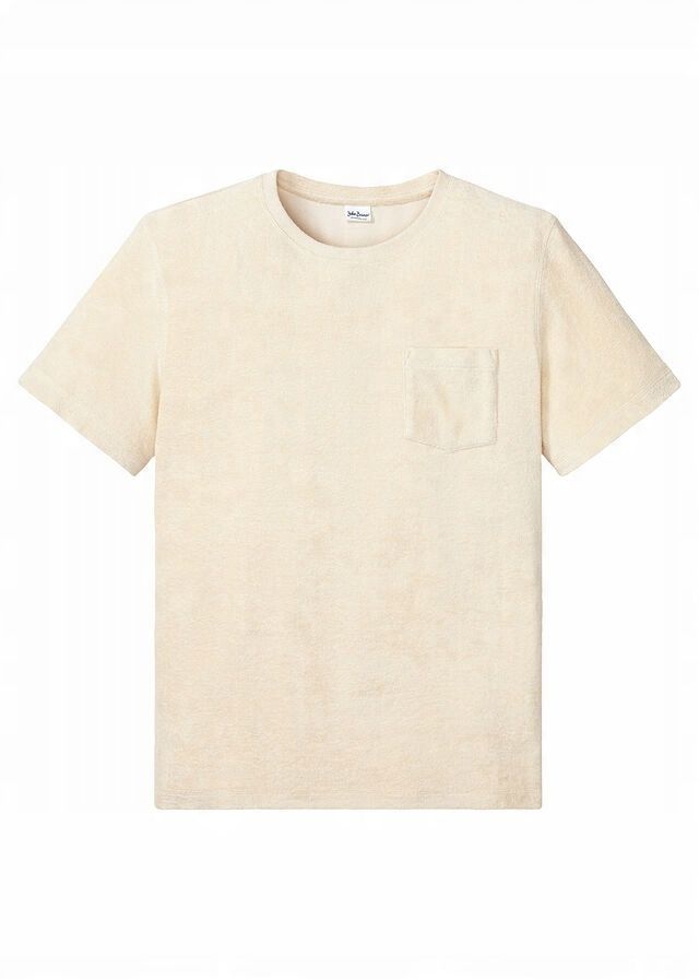 B.P.C t-shirt męski beżowy frotte M.