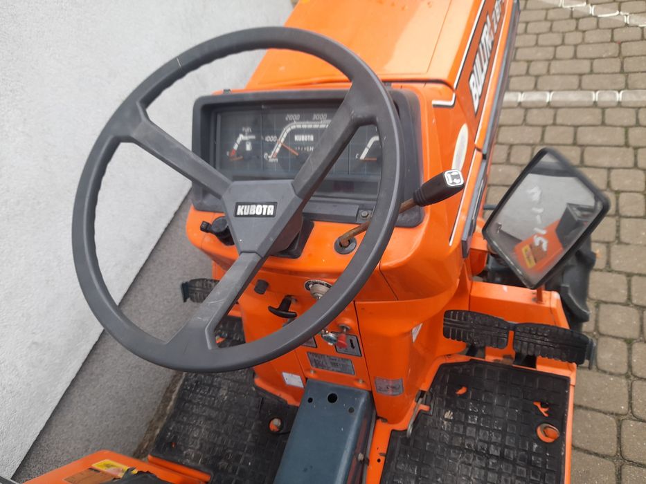 Traktorek glebogryzarką ładowacz iseki john deere