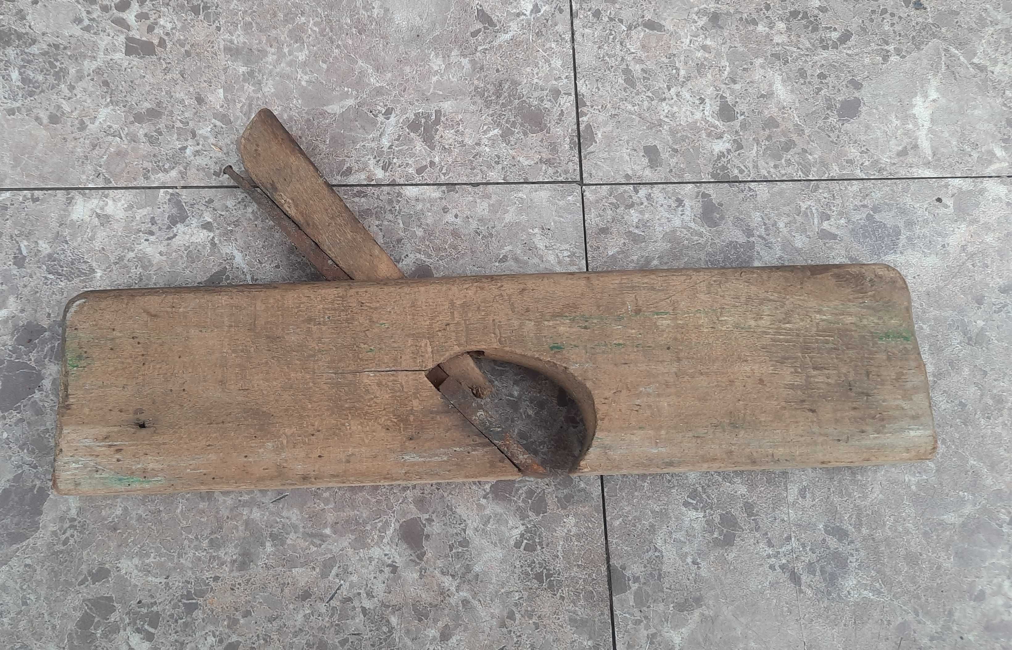 Stary drewniany strug ręczn hebel ostrze 21mm B070