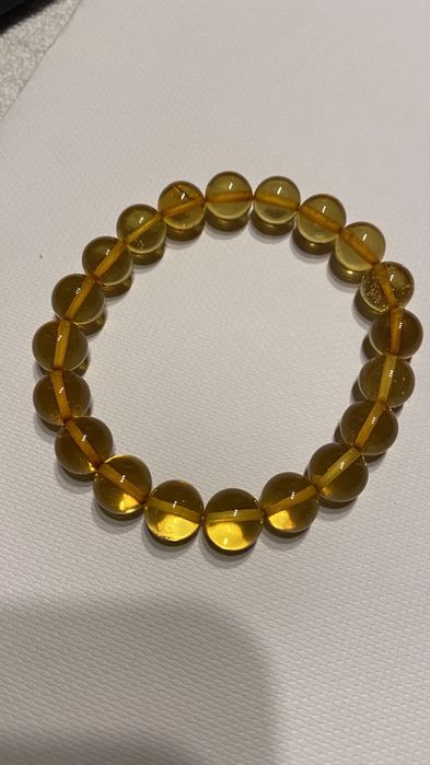 Bransoleta z bursztynu