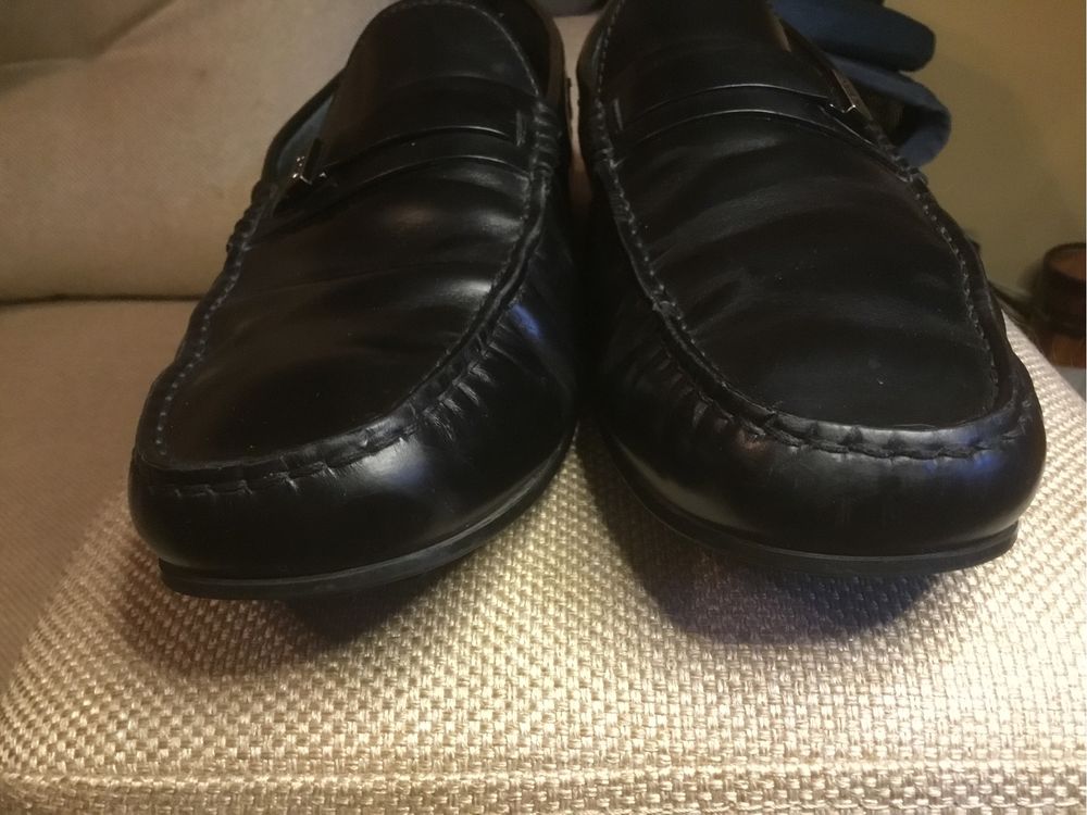 Мокасины туфли ботинки мужские кожаные черные Tod’s p.45