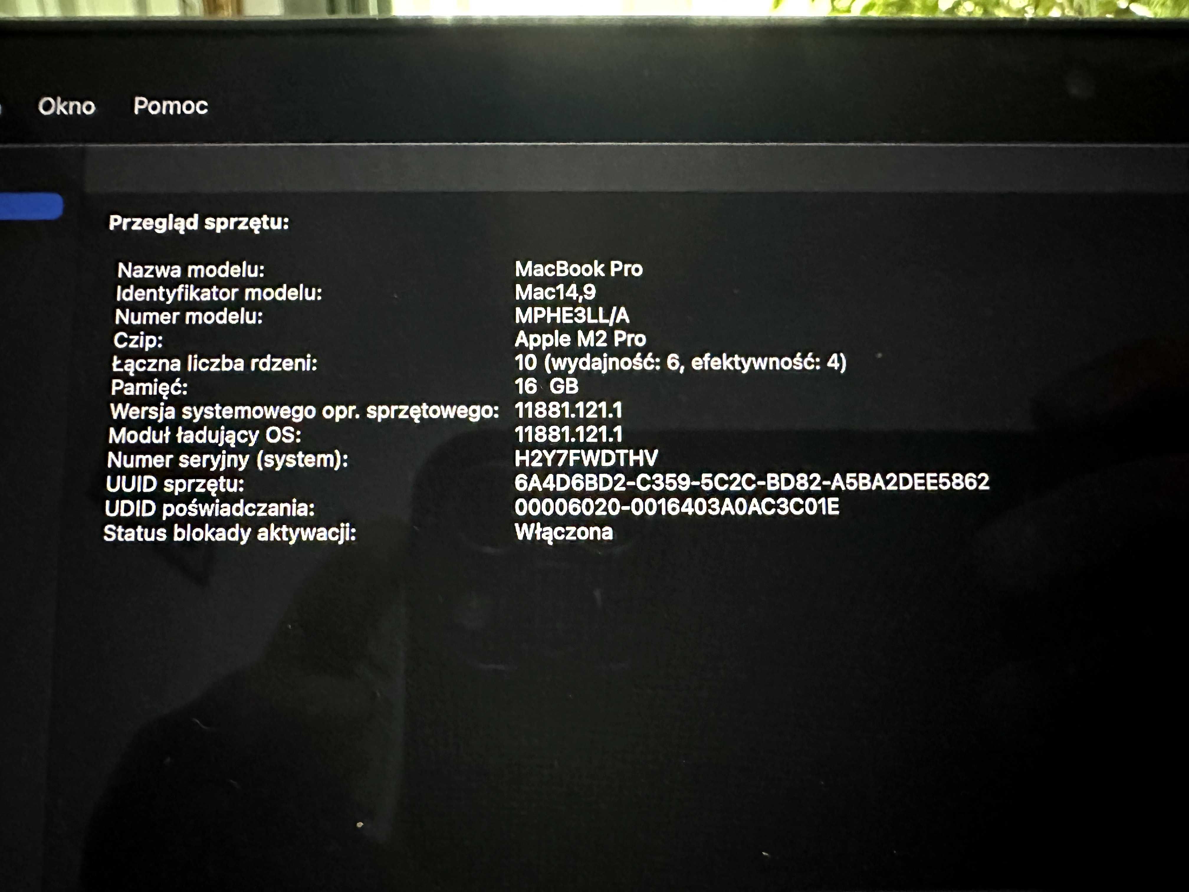 Macbook Pro 14 M2 Pro 16/512 (Stan Idealny) + NOWE Raspberry Pi 5 8GB