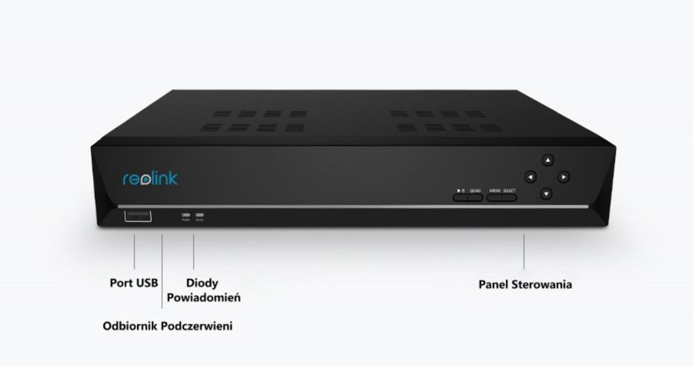 Rejestrator Reolink 8-kanałów RLN8-410 Dysk 2TB
