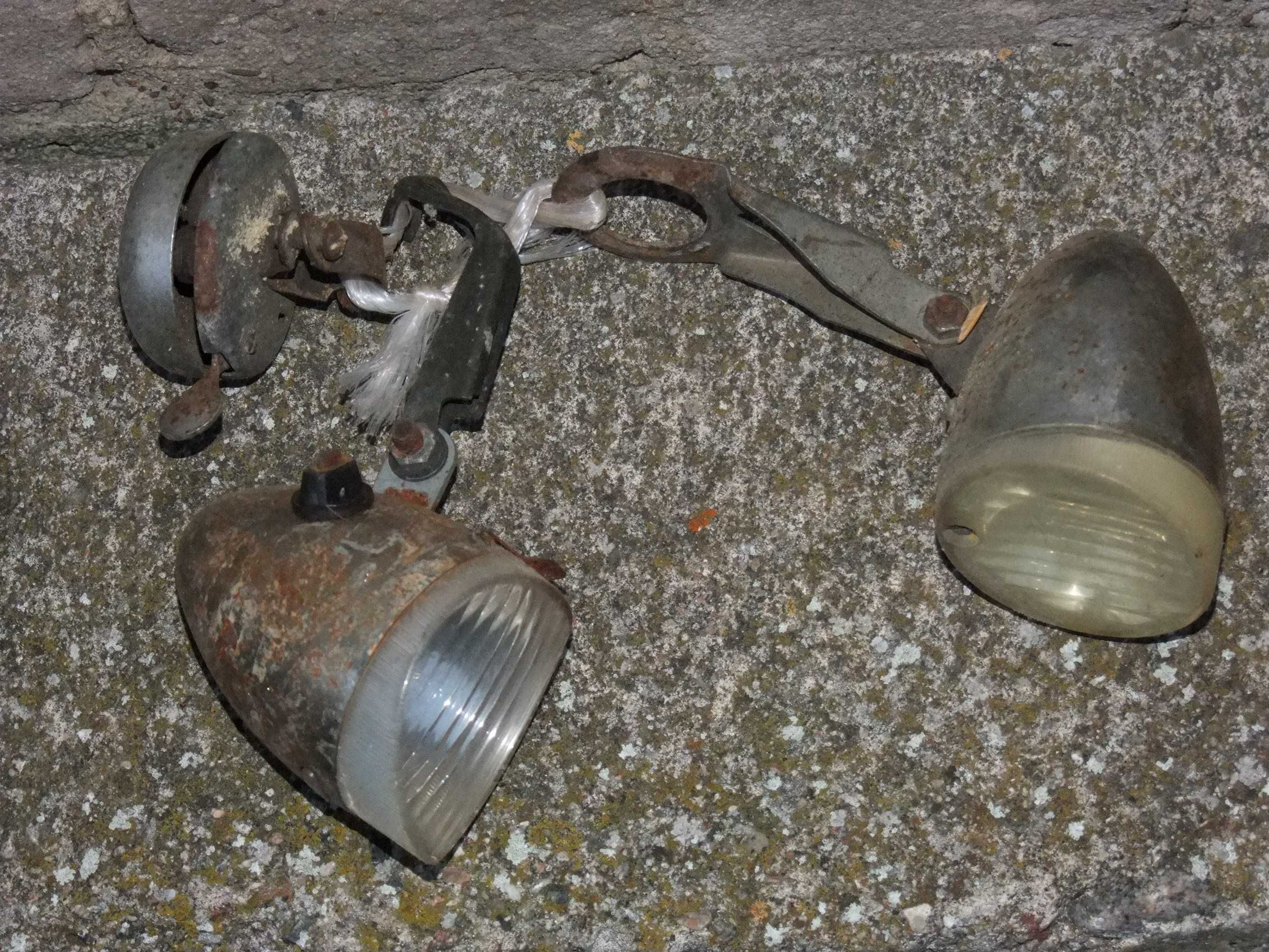 Stare lampy rowerowe