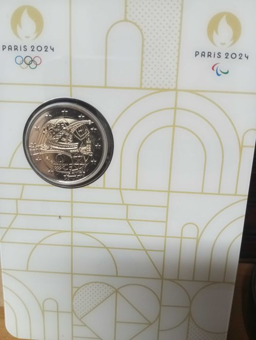 Set França 1 cêntimos a 2€, Coincard 2€ Jogos Olímpicos França, 2024
