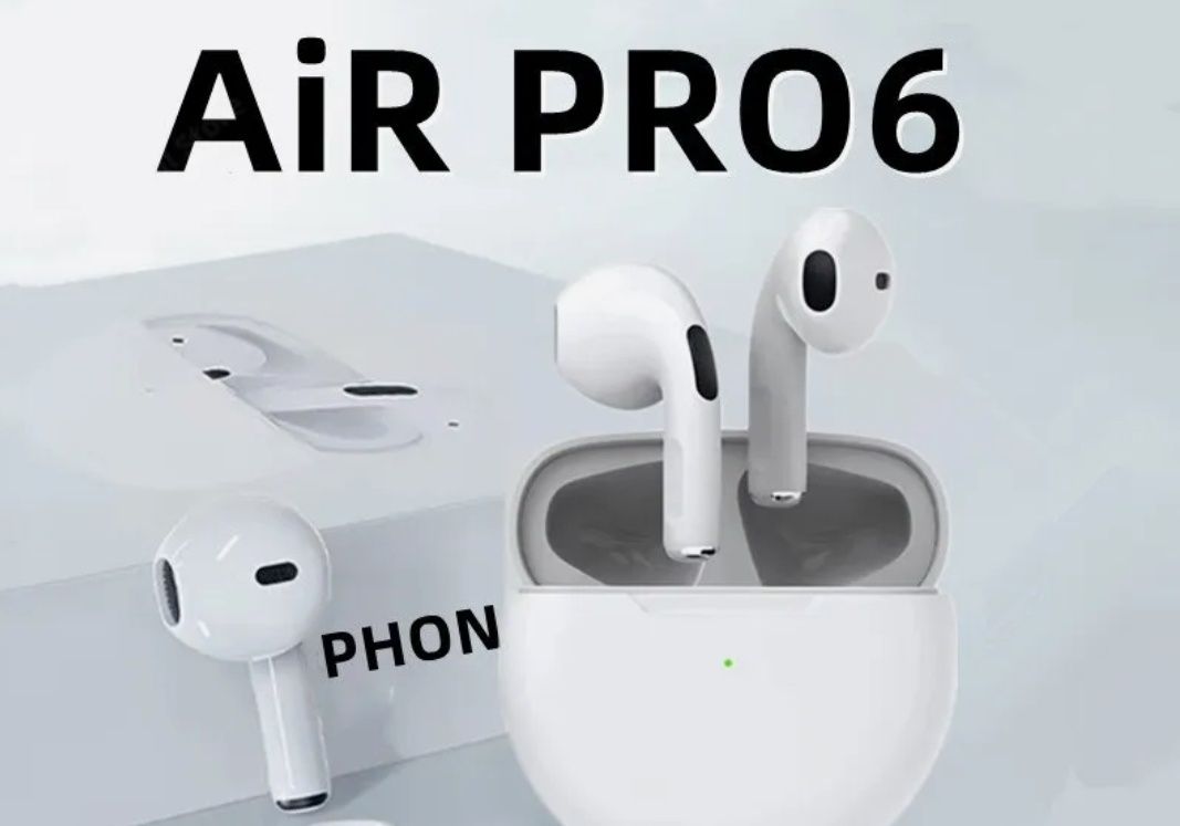 Бездротові навушники Air pro 6 green