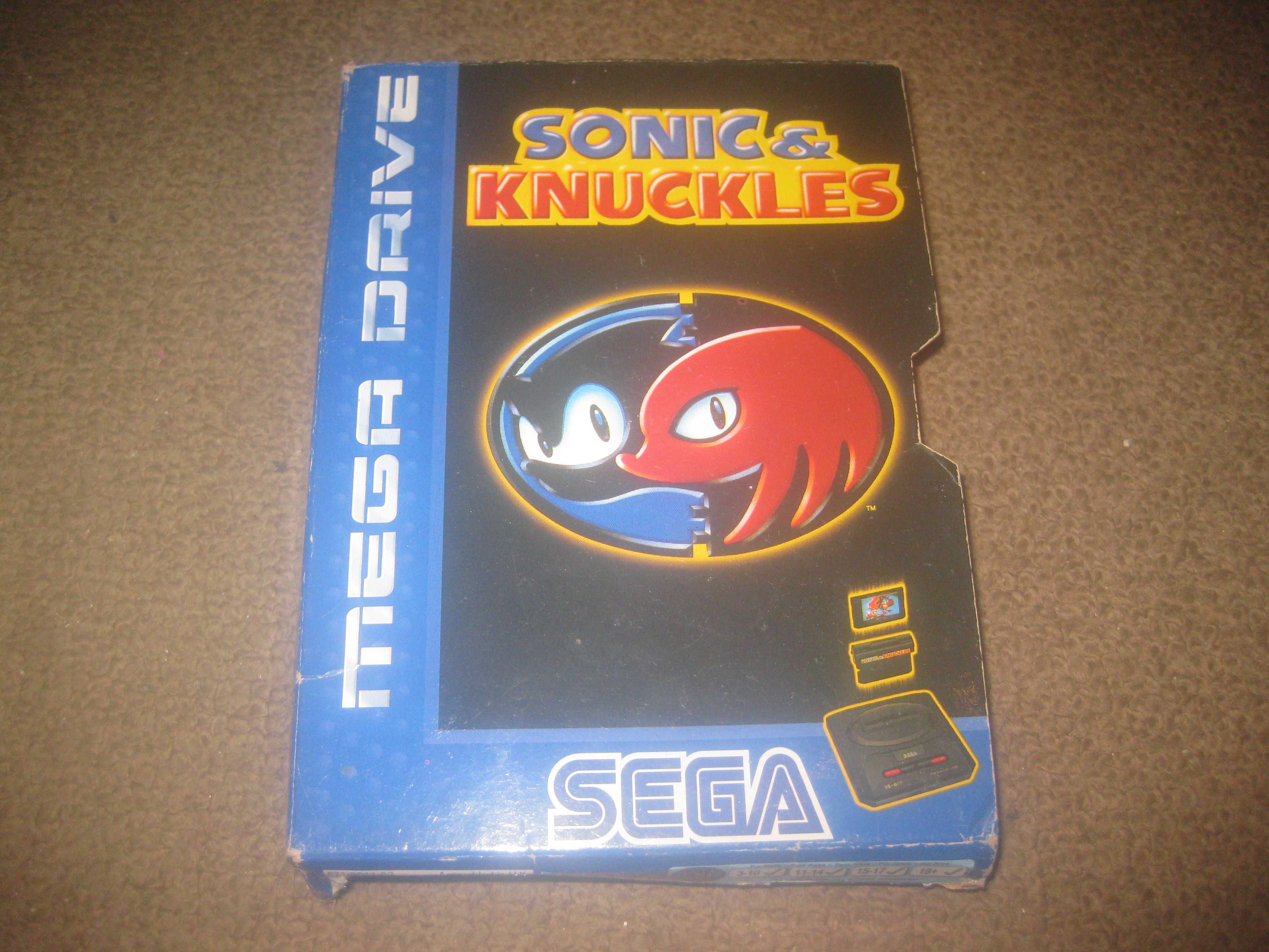 Jogo "Sonic & Knuckles" para Sega Mega Drive/Completo!