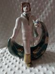 Połonne duża figurka porcelanowa rybak
