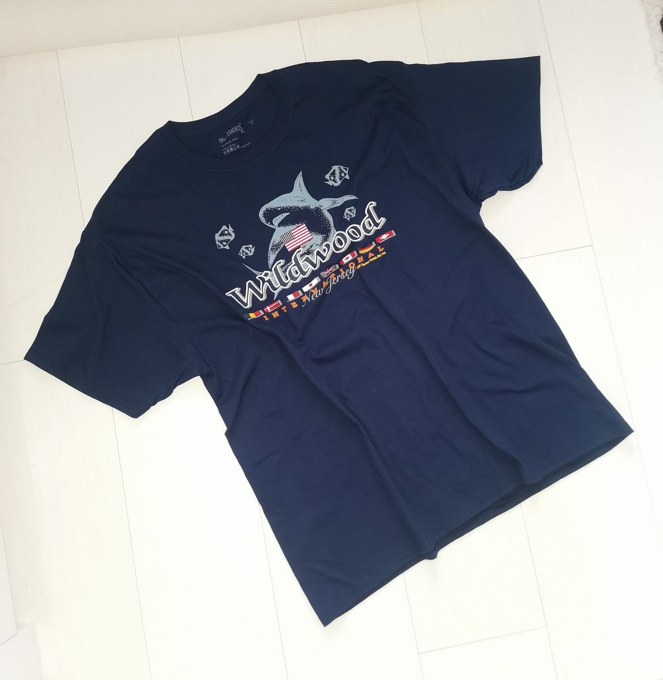 Wildwood xxl nowa granatowa koszulka t-shirt bawełna