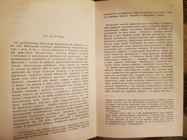 K.Michałowski Bibliografia pol. piśmiennictwa muzycznego Supl.II PWM77