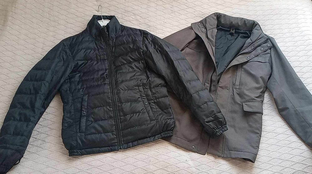 UNIQLO XS-S hybrydowa puchowa parka płaszcz 4 w 1