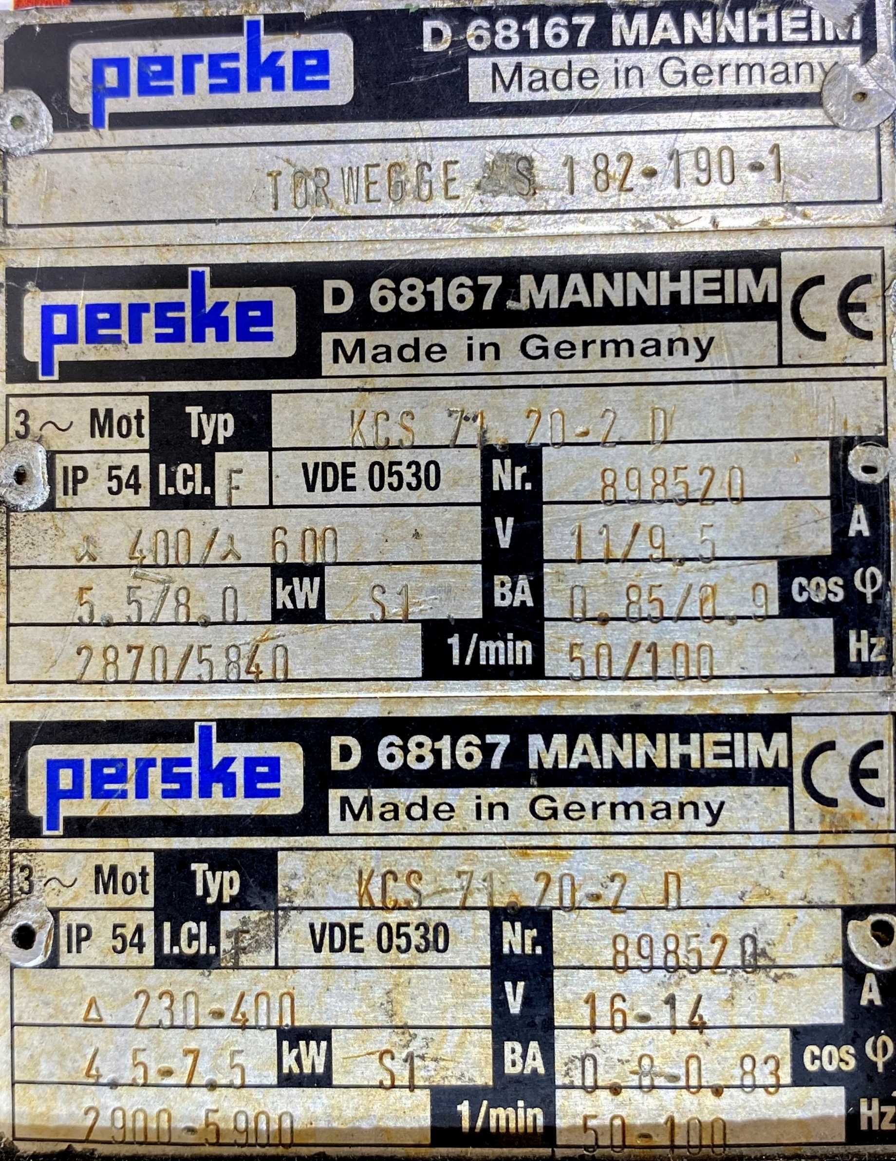 silnik elektryczny 5,5 - 8kW 2870 - 5840obr.