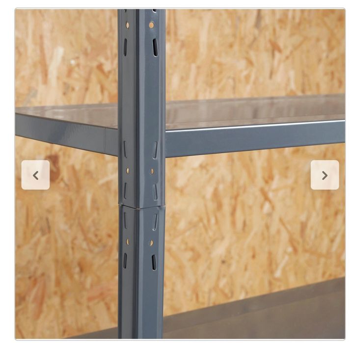 Regał metalowy 70 kg 185 x 90 x 40 cm