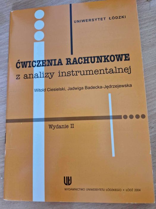 ćwiczenia rachunkowe z analizy instrumentalnej