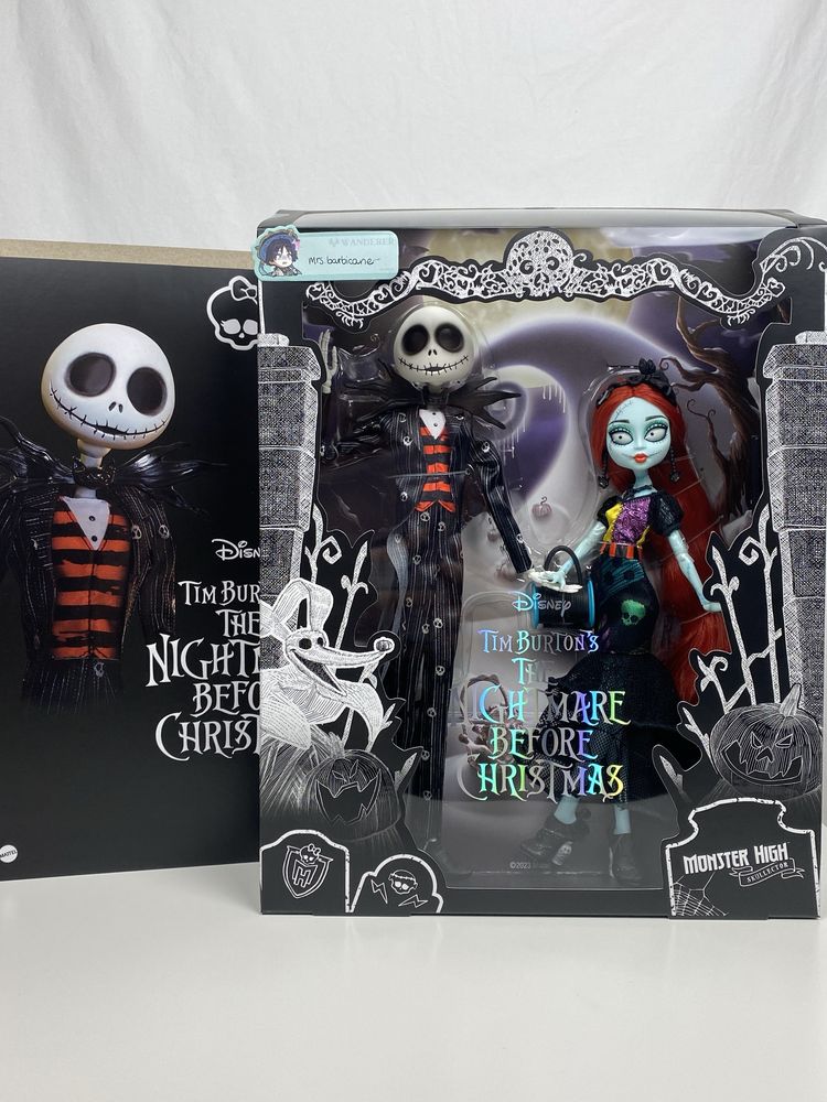 Monster High Skullector Jack Sally Disney Tim Burton