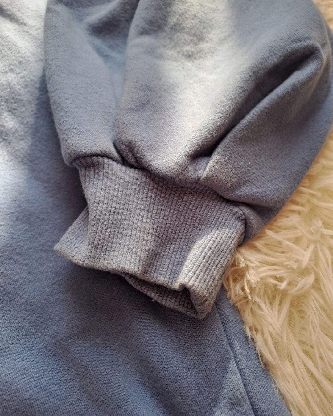 Duży Sweter z Bufiastymi Rękawami | Rozmiar Oversize M/38 | Liliowy |