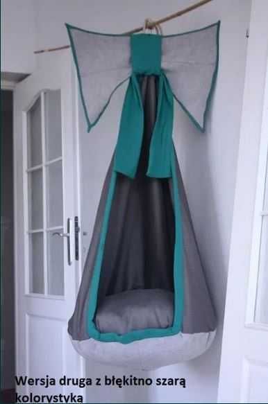 Pufa FOTEL Hamakowy ręcznie robiona handmade