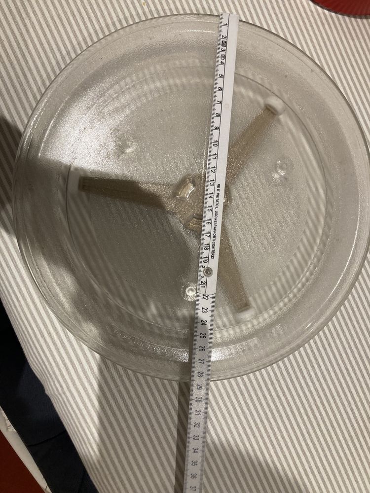Prato giratorio de microondas 28 a 29 cm + suporte giratorio