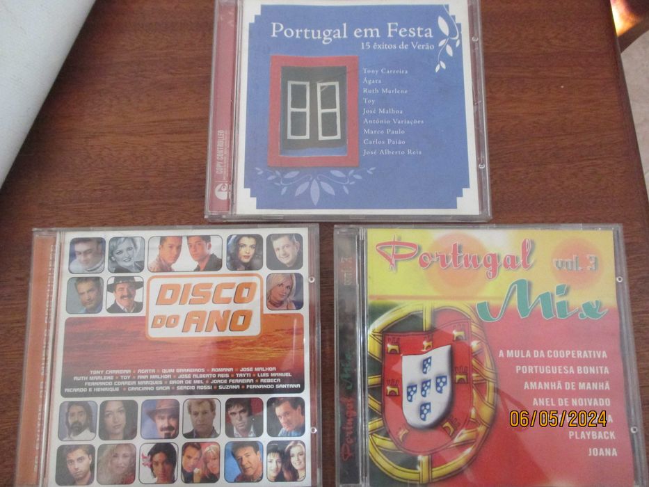 3 cd's - Portugal mix vol. 3 - Portugal em festa - Disco do ano