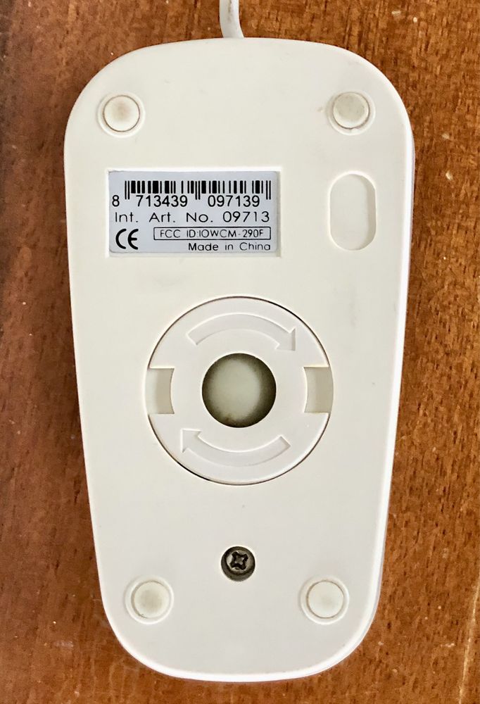 Stara myszka 3 przyciski kulka DB 9 retro komputer PC na kabel Windows