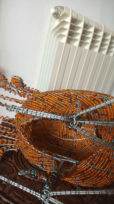 Candeeiro em missangas/Peça de decoração