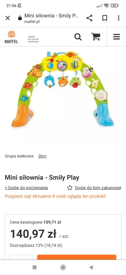 Mini siłownię Smily play