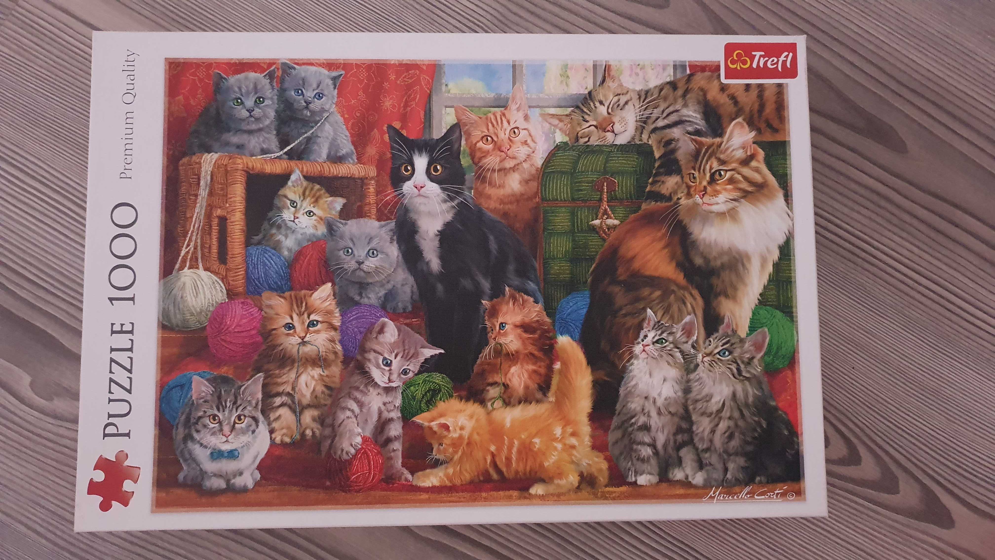 Trefl Kocie Spotkanie puzzle koty 1000 el