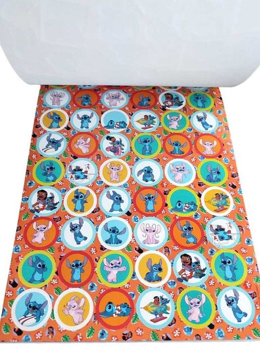 Naklejki dla dzieci 20 kartek książeczka Stitch ok 1000 naklejek