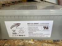 Акумуляторна батарея CARBON RITAR DC12-200C, Black Case, 12V 200.0Ah