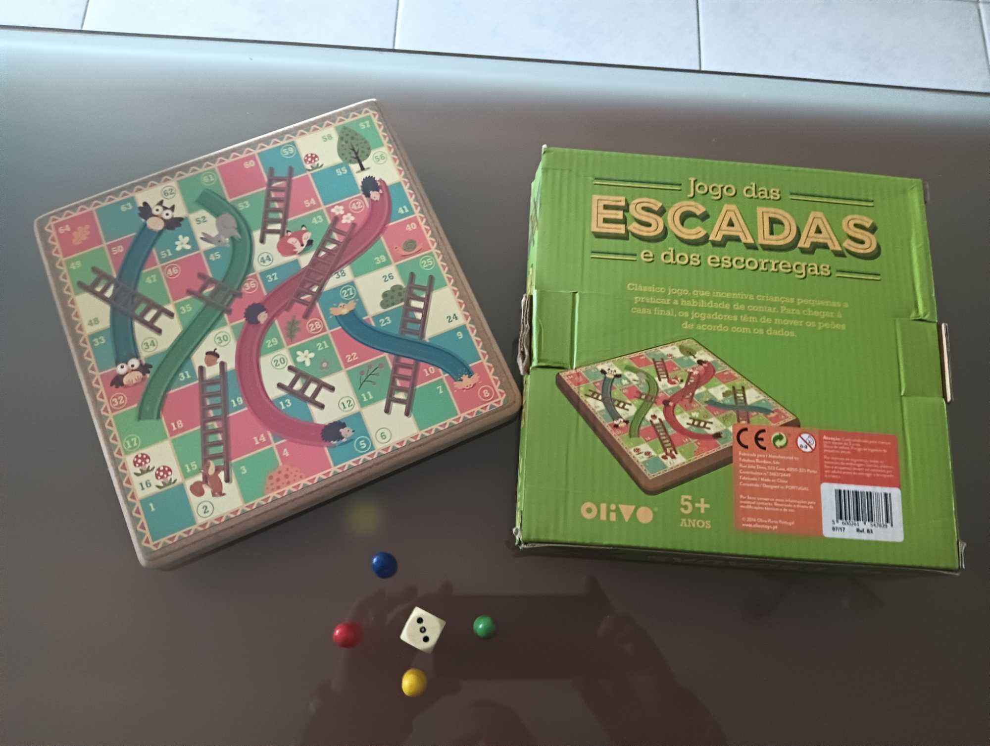 Jogo em madeira - Escadas e Escorregas