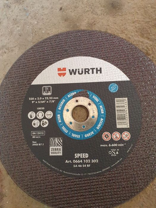 Tarcza do cięcia metalu Wurth
