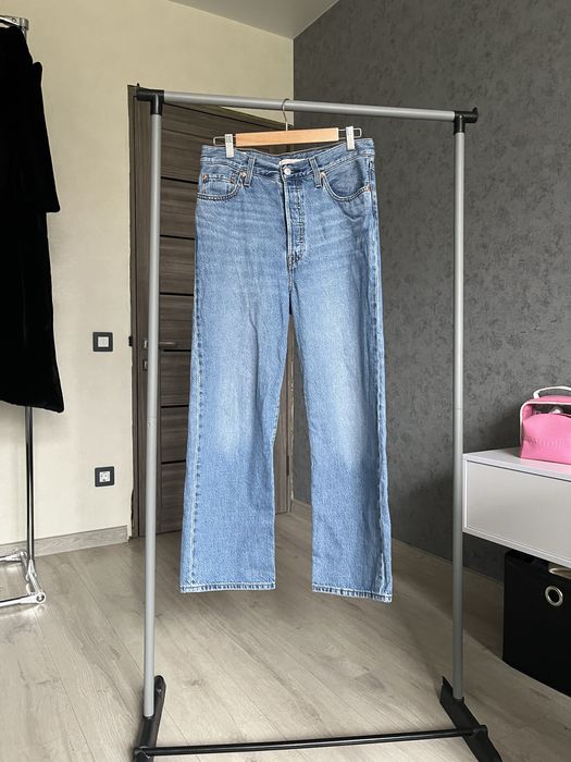 Джинси levis ribcage straight ankle широкі 28*27 прямі