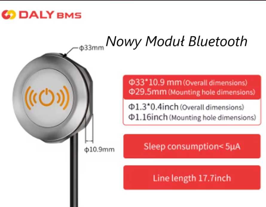 BMS 14S Daly 100/100A 48Volt MAX.150A magazyn energii +app + Bluetooth